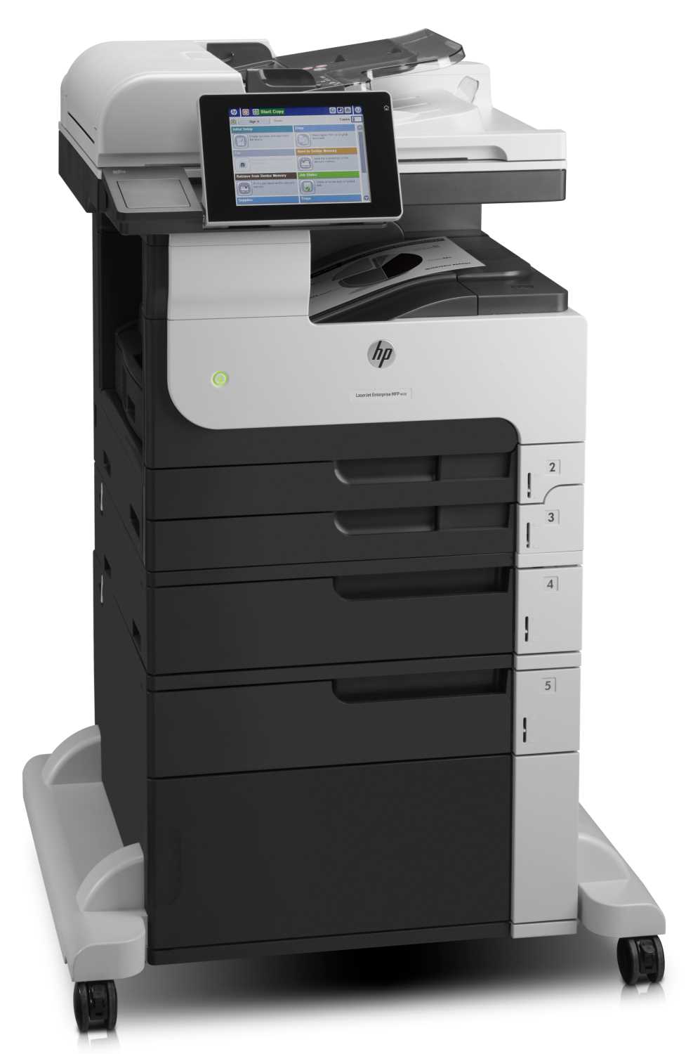 МФУ HP CF067A LaserJet Enterprise 700 M725f MFP (A3) Printer/Scanner/Copier/Fax/ADF, 1200х1200 dpi, 41 ppm, 1 GB +320 GB, 800MHz, tray 100+250+250+500+500, USB + Ethernet, Duplex
