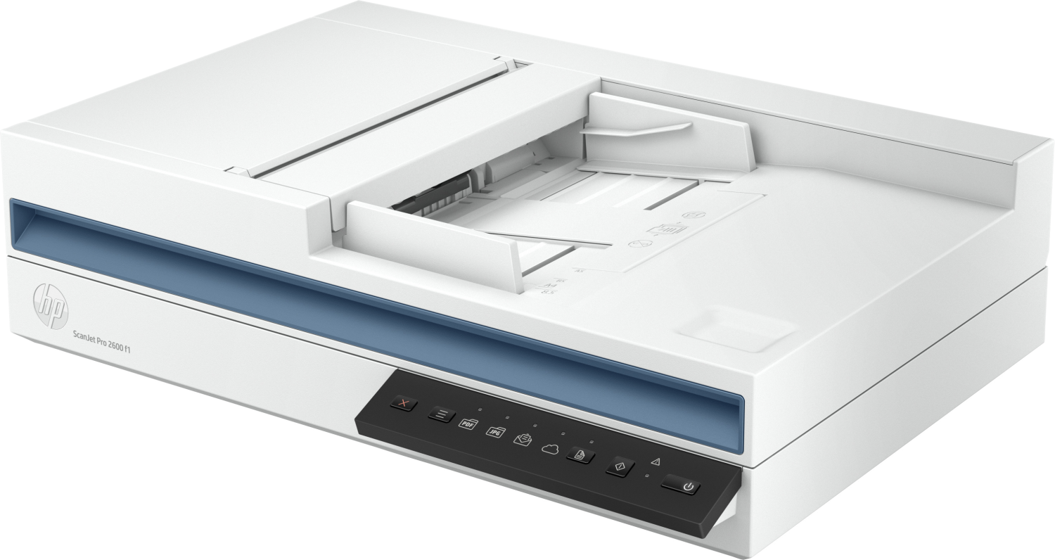 Сканер HP 20G05A ScanJet Pro 2600 f1 (A4) 1200x12000 dpi, 48 bit, ADF (60 pages), 25 ppm, USB 2.0, Duty cycle 1500 pages