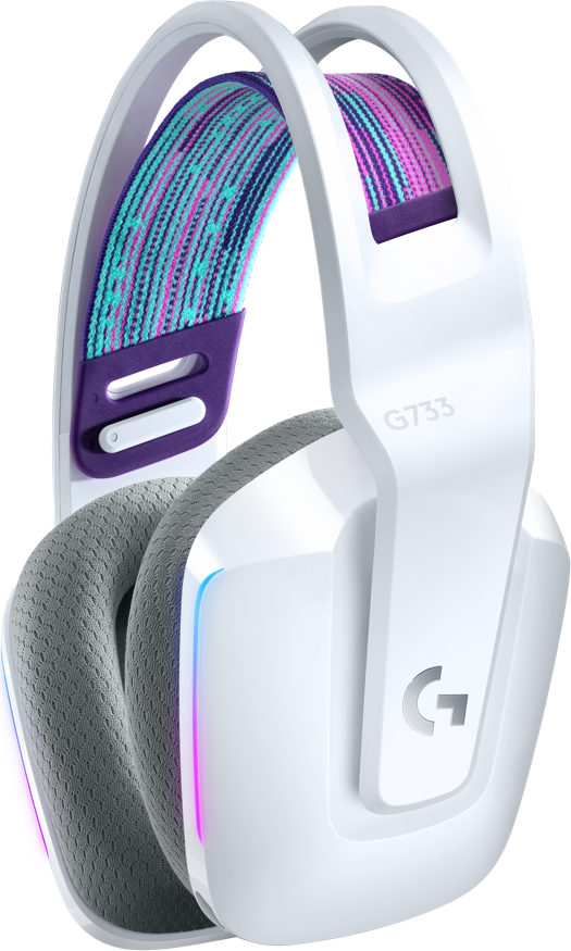 Гарнитура беспроводная игровая Logitech G733 LIGHTSPEED Wireless RGB Gaming Headset - WHITE - 2.4GHZ - N/A - EMEA (M/N: A00125 / A-00080)