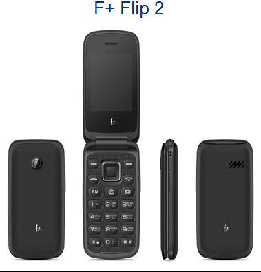 Flip2 Black, 2.4'' 240х320, 32MB RAM, 32MB, up to 32GB flash, 0.08Mpix, 2 Sim, BT v3.0, Micro-USB, 750 мА·ч, 100g, 106,3 ммx51,5 ммx15,2 мм