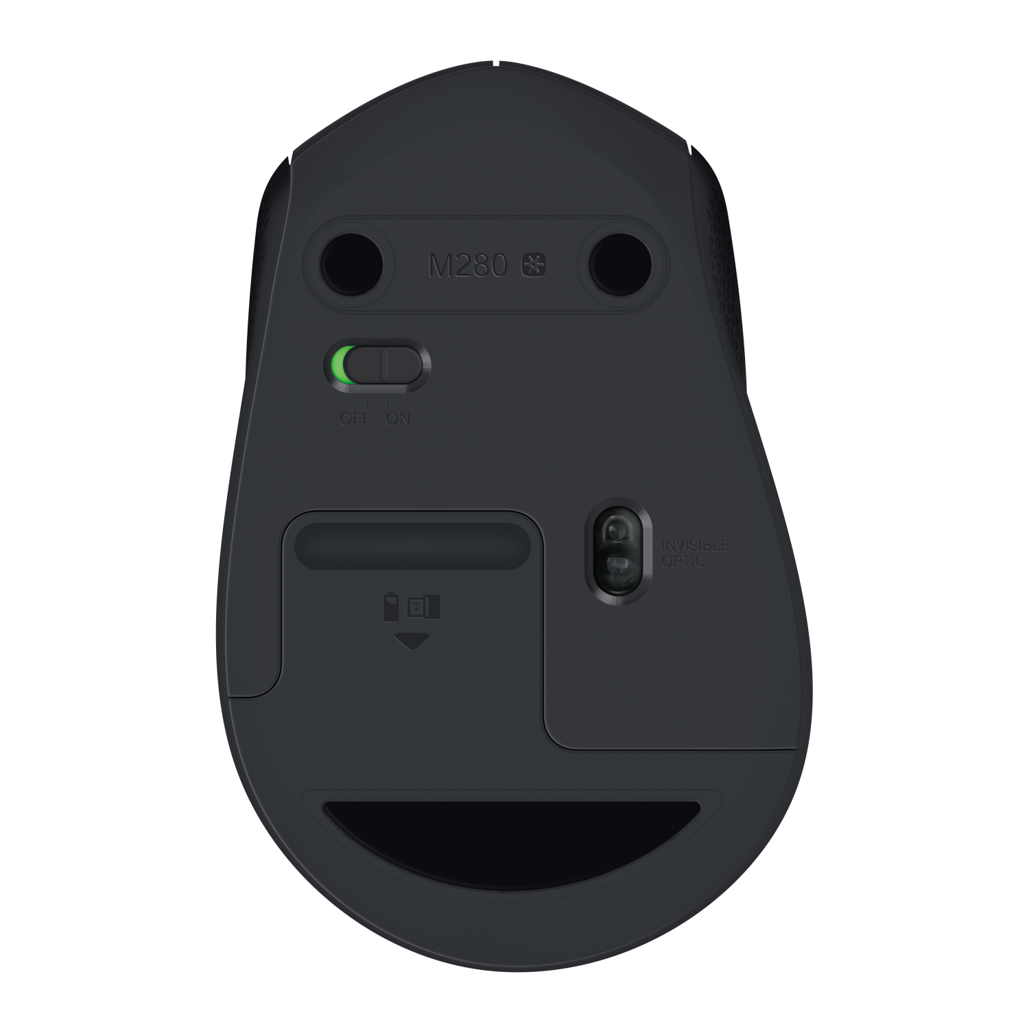 Мышь беспроводная Logitech M280 Black (черная, оптическая, 1000dpi, 2.4 GHz/USB-ресивер, под правую руку) (M/N: M-R0051 / C-U0010)
