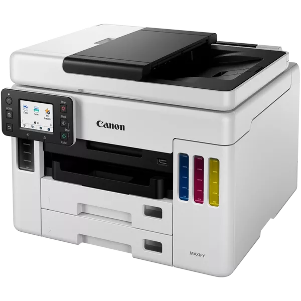 MAXIFY GX7040 (A4, Printer/Scanner/Copier/FAX, 600 x 1200 dpi, inkjet, Color, 24 ppm, tray 100 pages, LCD Color (6,9 см), USB 2.0, RJ-45, WIFI cart. GI-46)
