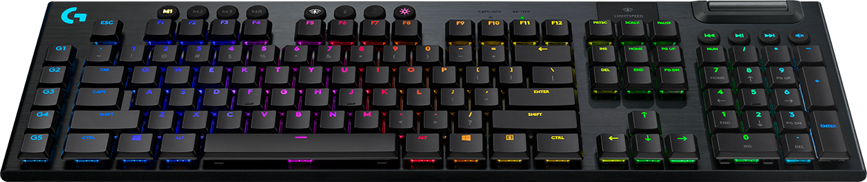 Клавиатура игровая Logitech G915 LIGHTSPEED RGB GL Tactile (механическая, беспроводная) (M/N: Y-R0069 / CU0021)