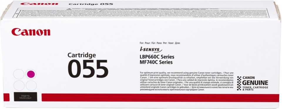 Тонер-картридж пурпурный CRG 055 M (2100 стр.) для Canon LBP66x/MF74x