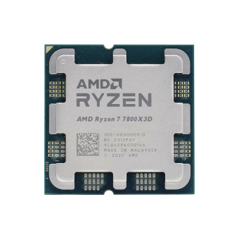Процессор (CPU) AMD Ryzen 7 7800X3D 120W AM5 Процессор, AMD, AM5 Ryzen 7 7800X3D, oem, 8M L2 + 96M L3, 4.2 GHz, 8/16 Core, 120 Вт, Radeon™ Graphics
