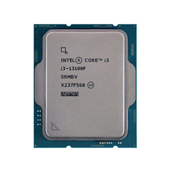 Процессор (CPU) Intel Core i3 Processor 13100F 1700 Процессор, Intel, i3-13100F LGA1700, оем, 12M, 3.40 GHz, 4/8 Core Raptor Lake, 58 (89) Вт, без встроенного видео