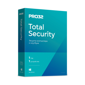 Антивирус PRO32 Total Security BOX лицензия на 1 год 1ПК Антивирус, PRO32, PRO32 Total Security - лицензия на 1 год 1ПК (4678599422525), BOX