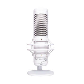 Микрофон HyperX QuadCast S (White) 519P0AA Микрофон, HyperX, 519P0AA, QuadCast S, конденсаторный, 48кГц/16 бит, 20Гц-20кГц, -36дБ, USB, RGB, 710 гр, Белый