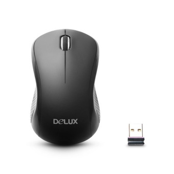 Компьютерная мышь Delux DLM-391OGB Компьютерная мышь, Delux, DLM-391OGB, 3D, Оптическая, 1000dpi, Беспроводная 2.4ГГц, Нано-ресивер, Эффективная дистанция 10 м., Размер: 111,60*61*95*39 мм., Чёрный