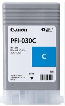 Картридж Canon Ink PFI-030 (3490C001) Картридж Canon/Ink PFI-030/Струйный широкоформатный/Синий/55 мл