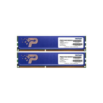 Комплект Модулей памяти Patriot PSD316G1600KH DDR3 16GB (Kit 2x8GB) Комплект модулей памяти Patriot, PSD316G1600KH, DDR3, 16GB (Kit 2x8GB)