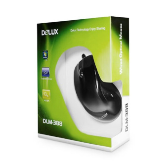 Компьютерная мышь Delux DLM-388OUB Компьютерная мышь, Delux, DLM-388OUB, 3D, Оптическая, 800dpi, USB, Длина кабеля 1,6 метра, Размер: 115,5*39,1*65,3мм., Чёрный
