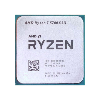Процессор (CPU) AMD Ryzen 7 5700X3D 105W AM4 Процессор, AMD, AM4 Ryzen 7 5700X3D, oem, 4M L2 + 96M L3, 3.0 GHz, 8/16 Core, 105 Вт, без встроенного видео