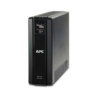 Источник бесперебойного питания APC Back-UPS Pro BR1500G-RS Источник бесперебойного питания, APC, Back-UPS Pro BR1500G-RS, Линейно-интерактивный, Мощность 1500ВА/865Вт, Напольный, 230В, Вых: 6x Schuko, AVR, LCD, User Replaceable Battery, APCRBC124, Чёрный