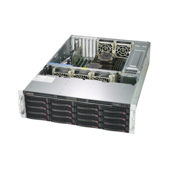 Серверная платформа SUPERMICRO SSG-6039P-E1CR16H Серверная платформа, SUPERMICRO, SSG-6039P-E1CR16H, 3U, 2x3647, 16xDDR4, 16x3.5" SAS expander, 1200W, Black