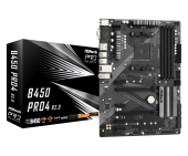 Материнская плата ASRock B450 PRO4 R2.0 AM4 4xDDR4 6xSATA3 1xUM.2 1xM.2 D-Sub+HDMI+DP ATX