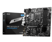 Материнская плата MSI PRO B760M-P LGA1700 4xDDR5 4xSATA3 RAID 2xM.2 HDMI DP mATX