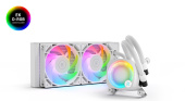 Водяное охлаждение для CPU EKWB EK-NUCLEUS AIO CR240 LUX D-RGB – WHITE, 2x120mm Socket Intel/AMD