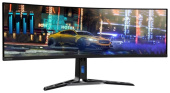 Монитор Lenovo 67B1GAC3EU R45w-30 44.5" VA/5120 x 1440/165Hz/AMD FreeSync Premium Pro and Adaptive Sync/1 ms/400/Curved/Lift, Swivel/2 x HDMI 2.1/DP 1.4/USB Type-C Gen2/3 x USB-A, 1 x USB-B/2 x 3W/Ethernet