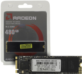 Твердотельный накопитель  480GB SSD AMD RADEON R5 M.2 2280 SATA3 R530Mb/s, W500MB/s R5M480G8