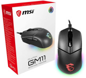 Мышь MSI Clutch GM11 Полноцветная RGB подсветка с 7 световыми эффектами. 5-уровневый сенсор