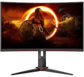 Монитор Игровой 27" AOC CQ27G2SE/BK VA Curved 2560x1440 165Hz 1мс 250кд/м2 3000:1 2xHDMI 1xDP