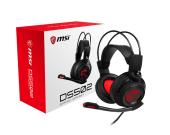 Гарнитура MSI DS502 GAMING Headset USB/кабель 2м/вес 405г/