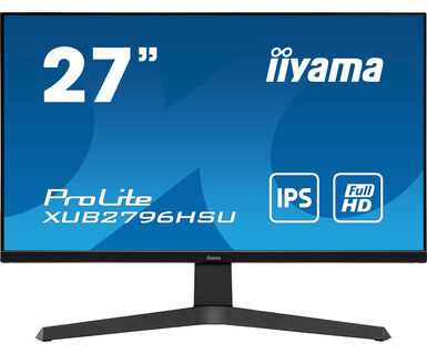 Монитор LCD 27'' [16:9] 1920х1080(FHD) IPS, nonGLARE, 250cd/m2, H178°/V178°, 1000:1, 80M:1, 16,7 миллионов цветов, 1ms, VGA, HDMI, DP, USB-Hub, Height adj, Pivot, Tilt, Swivel, Speakers, Swivel, 3Y, Black