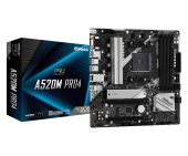 Материнская плата ASRock A520M PRO4 AM4 4xDDR4 6xSATA3 M.2 D-Sub HDMI DP mATX