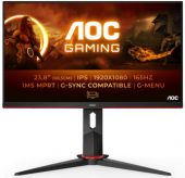 Монитор Игровой 23,8" AOC 24G2SP/BK IPS 1920x1080 1ms 250cdm 165Hz 1000:1 1xVGA 1xDP 2xHDMI