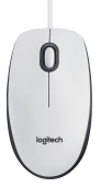 Мышь Logitech M100 White белая, оптическая, 1000dpi, USB, 1.8м) (M/N: M-U0026)