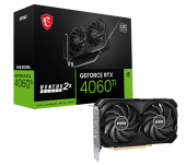 Видеокарта MSI GeForce RTX 4060TI VENTUS 2X BLACK  8G OC, 8G GDDR6 128-bit HDMI 3xDP