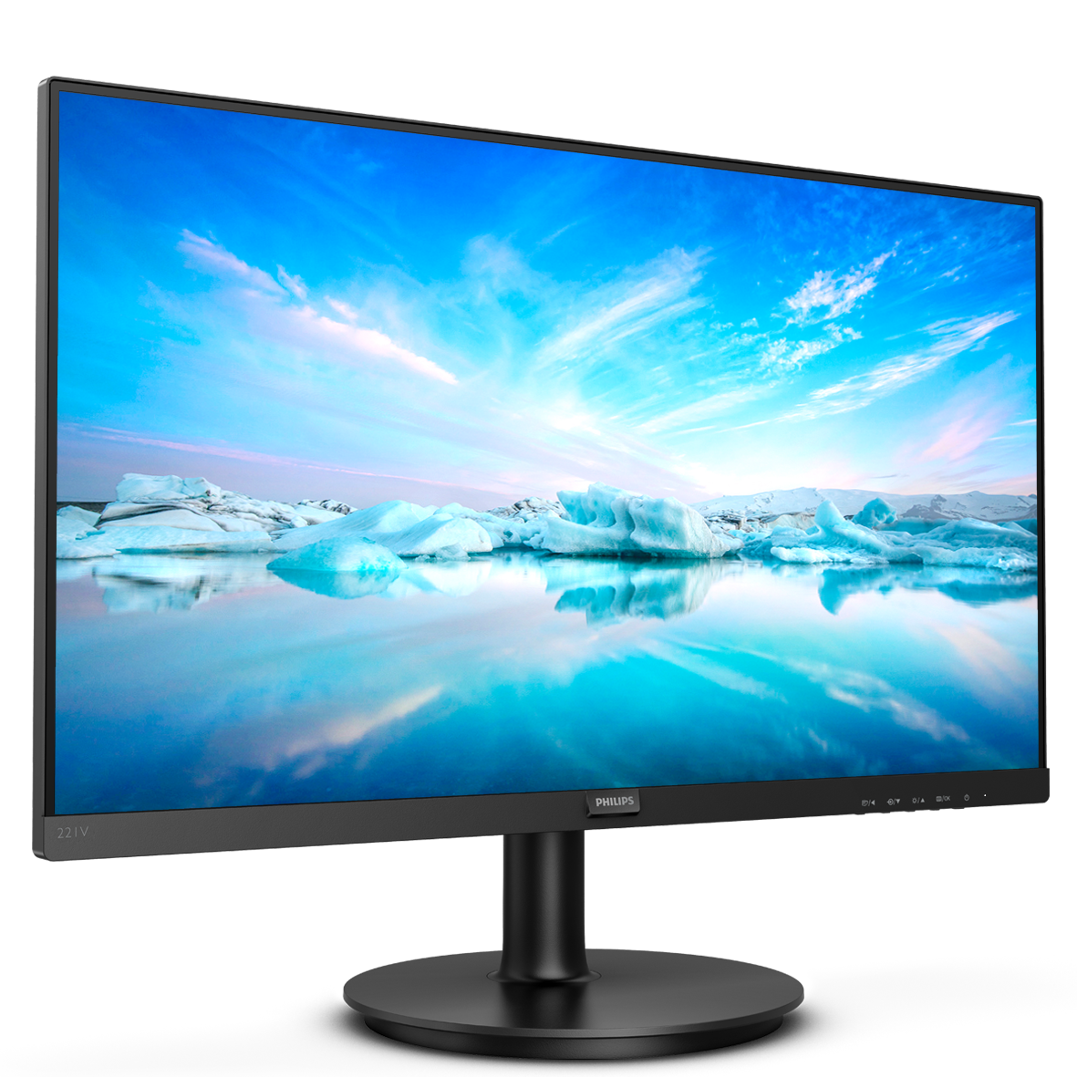 Монитор LCD 21.5'' [16:9] 1920х1080(FHD) VA, nonGLARE, 75 Hz, 250 cd/m2, H178°/V178°, 3000:1, 16.7M, 4ms, VGA, HDMI, Tilt, 3Y, Black