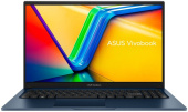 Ноутбук Asus 90NB1021-M00550  Vivobook 15 X1504ZA-BQ078W 15.6" FHD(1920x1080) IPS/Intel Core i3-1215U 1,2Ghz (6Cores)/8GB/256GB/Integrated/Wi-Fi/BT5.1/720P HD Camera/BKLT/Windows 11 Home/1Y/Quiet Blue