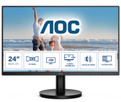 Монитор 23,8" AOC 24B3HM/01 VA 1920x1080 75Hz 4ms 250 cd/m2 3000:1 1xHDMI 1xD-SUB 178/178 Черный