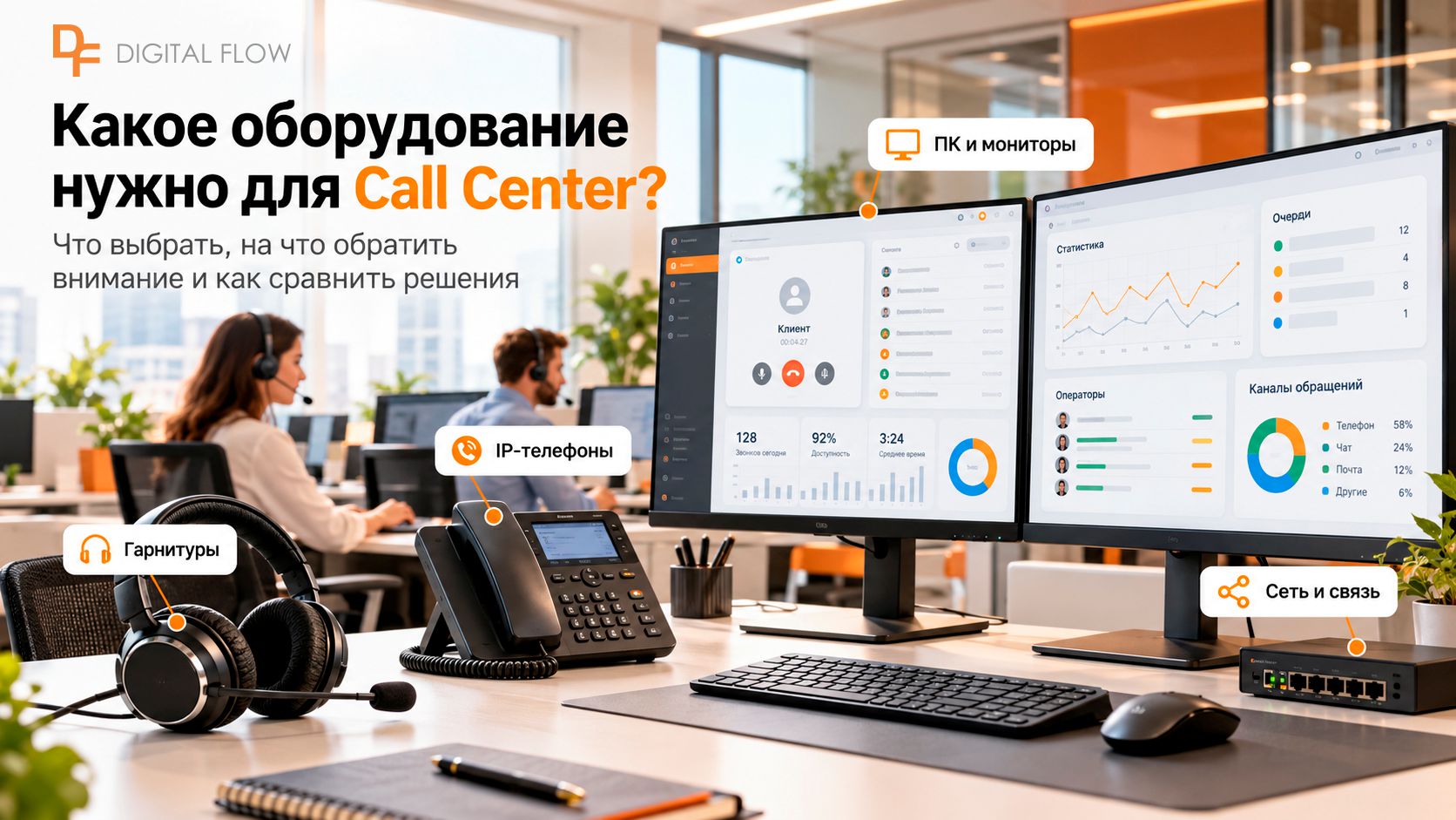 Какое оборудование нужно для Call Center: выбираем технику для операторов и сравниваем решения