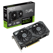 Видеокарта ASUS GeForce RTX4060Ti OC GDDR6 8GB 128-bit HDMI 3xDP DUAL-RTX4060TI-O8G-SSD