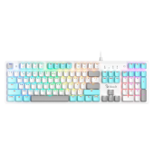 Клавиатура Bloody S510R-Icy White Brown, Mechanical, RGB, Anti-Ghosting, Multimedia, USB