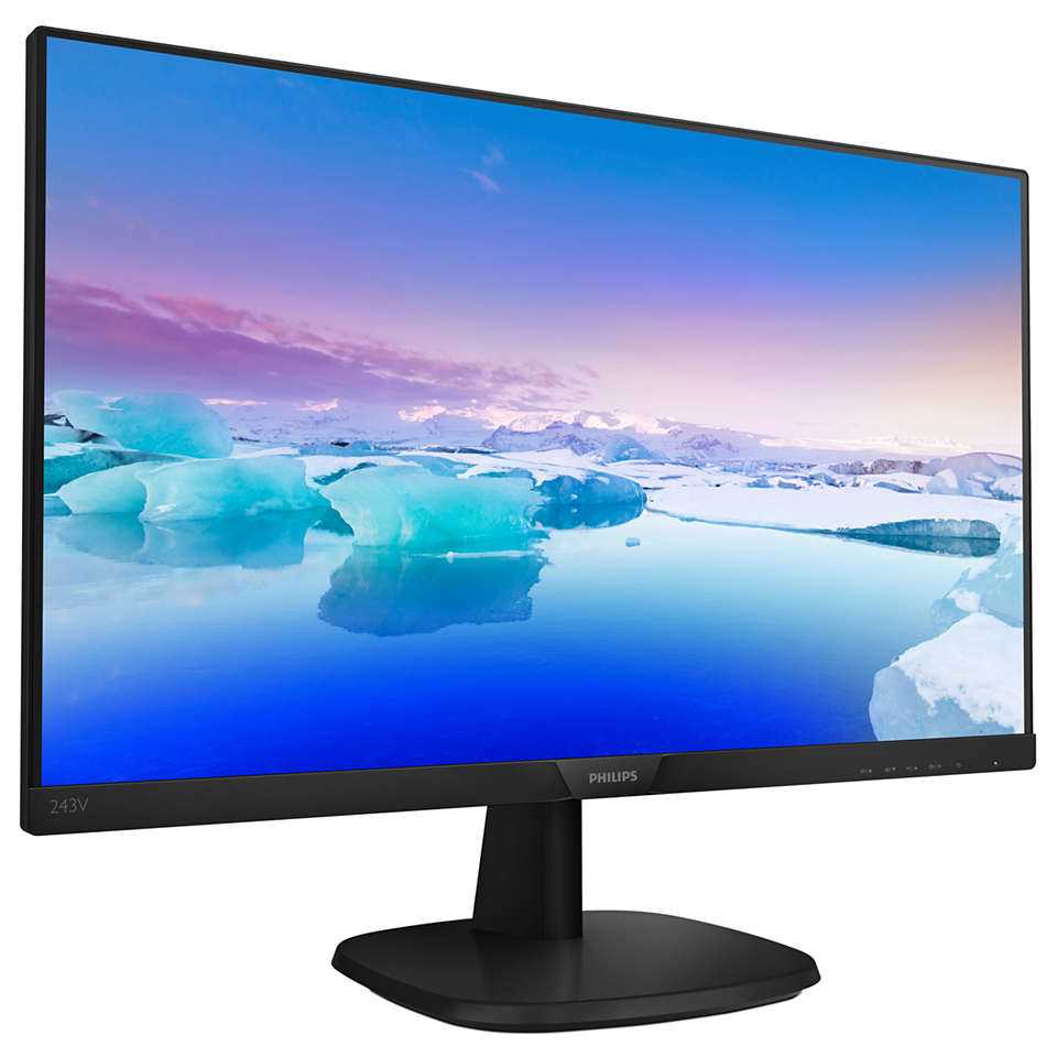 Монитор LCD 23.8'' [16:9] 1920х1080(FHD) IPS, nonGLARE, 75 Hz, 250 cd/m2, H178°/V178°, 1000:1, 200M:1, 16.7M, 4ms, VGA, HDMI, DP, Tilt, Speakers, 3Y, Black