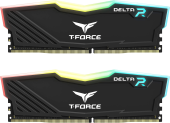 Оперативная память 16GB Kit (2x8GB) 3600MHz DDR4 Team Group DELTA RGB TF3D416G3600HC18JDC01 Black