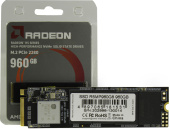 Твердотельный накопитель  960GB SSD AMD RADEON R5 M.2 2280 PCl-E R2100MB/s, W1650MB/s R5MP960G8