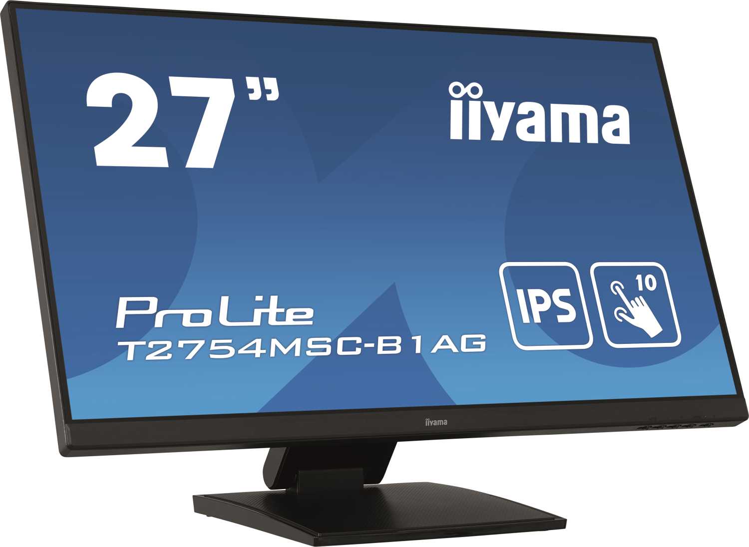 Монитор LCD 27'' [16:9] 1920х1080(FHD) IPS, nonGLARE, TOUCH, 300cd/m2, H178°/V178°, 1000:1, 80M:1, 16.7M, 4ms, VGA, DVI, HDMI, USB-Hub, Height adj, Tilt, Speakers, Webcam, 3Y, Black