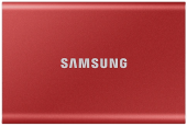 Внешний SSD 1000Gb Samsung T7 USB 3.2 Gen.2 (10 Гбит/c) AES 256, красный, MU-PC1T0R/WW