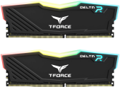 Оперативная память 32GB Kit (2x16GB) 3200MHz DDR4 Team Group DELTA RGB TF3D432G3200HC16FDC01 Black