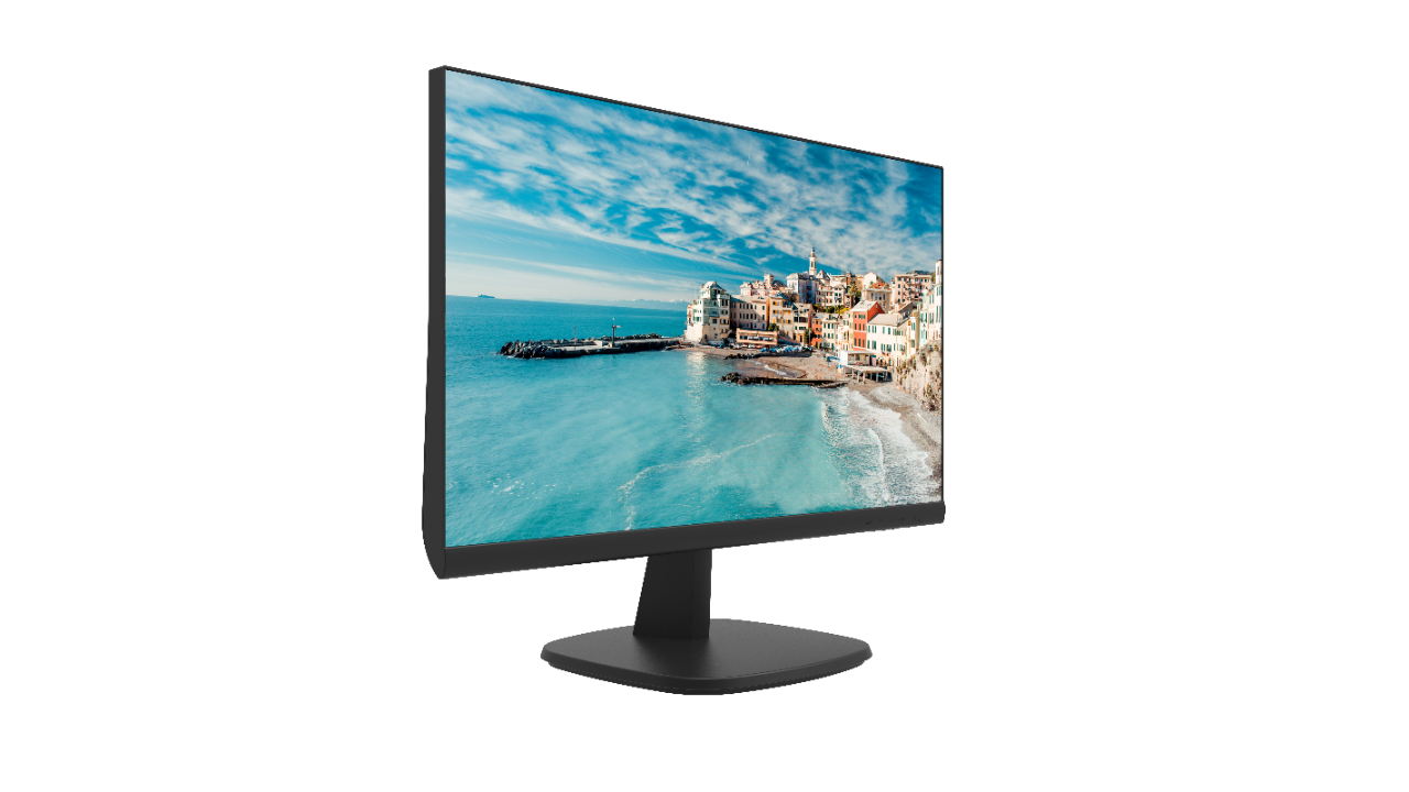 Монитор Hikvision 23.8" 1080P, HDMI/VGA input, view angle:178°/178°, plastic casing, VESA, base bracket included, 724h