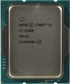 CPU Intel Core i3-12100 3.3/4.3GHz (4.3GHz) 4/8 Alder Lake UHD-графика Intel® 730 60W FCLGA1700 OEM