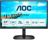 Монитор 23.8" AOC 24B2XDAM/01 VA 1920x1080 75Hz 4мс 250кд/м2 3000:1 20млн:1 VGA HDMI DVI 2Wx2 Black