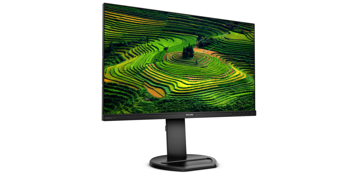 Монитор LCD 23.8'' [16:9] 1920х1080(FHD) IPS, nonGLARE, 75 Hz, 250 cd/m2, H178°/V178°, 1000:1, 50М:1, 16.7M, 5ms, VGA, DVI, HDMI, DP, USB-Hub, Height adj, Pivot, Tilt, Swivel, Speakers, 3Y, Black