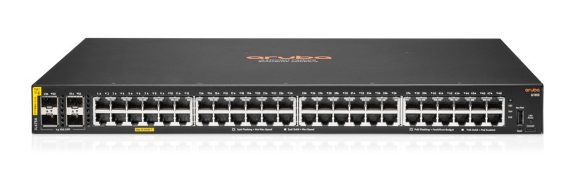 Коммутатор HPE Aruba 6100 48G Class4 PoE 4SFP+ 370W Switch (JL675A#ABB)