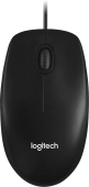 Мышь Logitech M100 Black (черная, оптическая, 1000dpi, USB, 1.8м) (M/N: M-U0026)